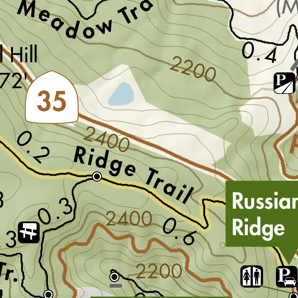 Russian Ridge Open Space Preserve Map by Midpeninsula Regional Open ...