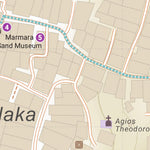 Milos Smart Maps Map 03b: Plaka - The Capital digital map
