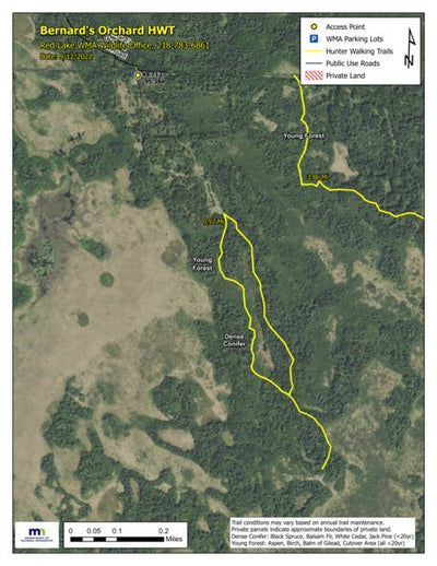 Minnesota Department of Natural Resources Bernard's Orchard HWT 2022 digital map