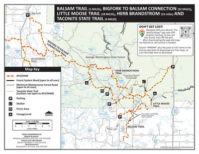 Bigfork Balsam, Little Moose and Taconite OHV Trails, MNDNR Preview 1