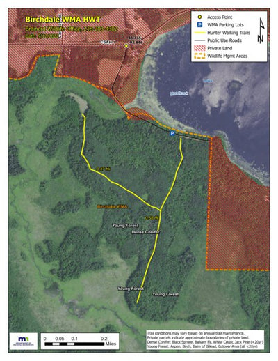 Minnesota Department of Natural Resources Birchdale WMA HWT 2022 digital map