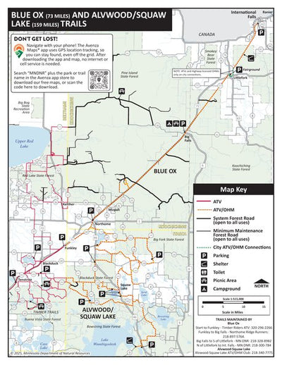Blue Ox and Alvwood Squaw Lake OHV Trails, MNDNR Preview 1