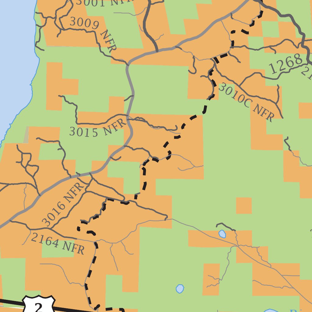 Bowstring, Battleground and Welsh Lake State Forests Map by Minnesota