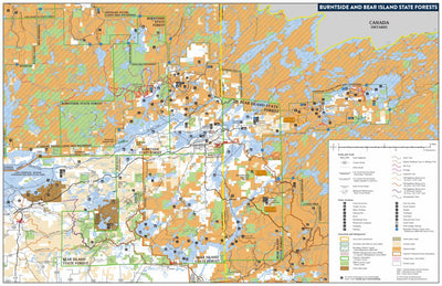 Minnesota Department of Natural Resources Burntside and Bear Island State Forests digital map
