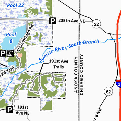 Carlos Avery Wildlife Management Area Map by Minnesota Department of ...