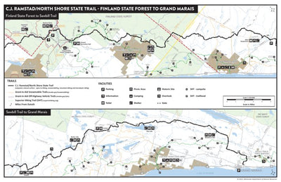 Minnesota Department of Natural Resources CJ Ramstad/North Shore-Finland State Forest to Sawbill Trail digital map