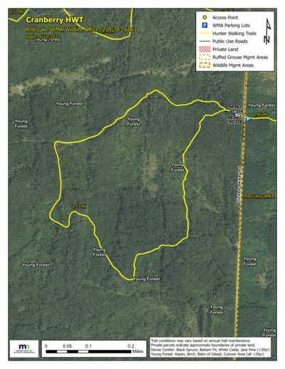 Minnesota Department of Natural Resources Cranberry HWT 2022 digital map