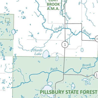 Minnesota Department of Natural Resources Crow Wing River State Water Trail Map 2 from Nimrod to the Mississippi River, MNDNR digital map