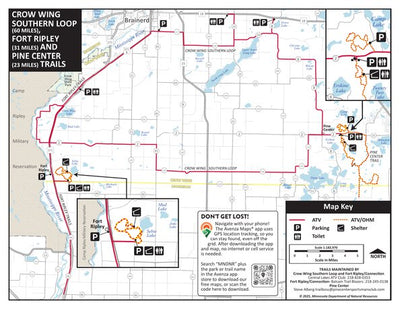 Crow Wing Southern Loop, Ripley Connection and Pine Center OHV Trails, MNDNR Preview 1
