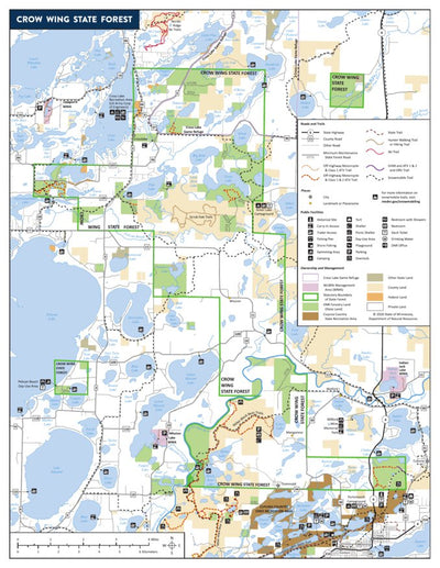 Minnesota Department of Natural Resources Crow Wing State Forest digital map