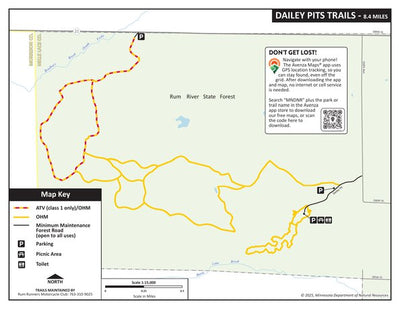 Dailey Pits Trails, MNDNR Preview 1