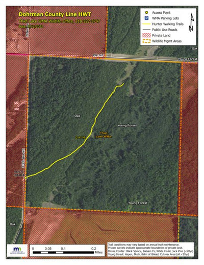 Minnesota Department of Natural Resources Dohrman County Line HWT 2022 digital map