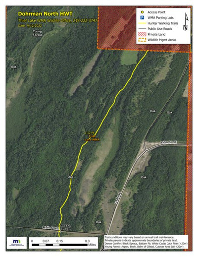 Minnesota Department of Natural Resources Dohrman North HWT 2022 digital map