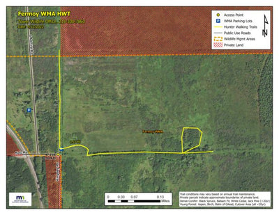 Minnesota Department of Natural Resources Fermoy WMA HWT 2022 digital map
