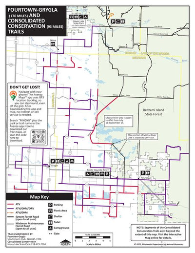 Fourtown Grygla and Con Con OHV Trails, MNDNR Preview 1