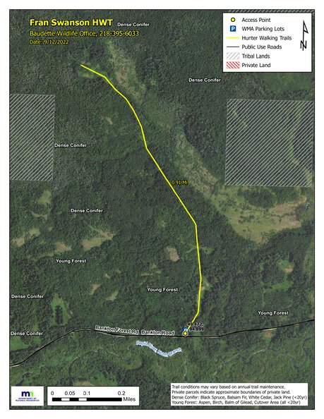 Fran Swanson HWT 2022 Map by Minnesota Department of Natural Resources ...