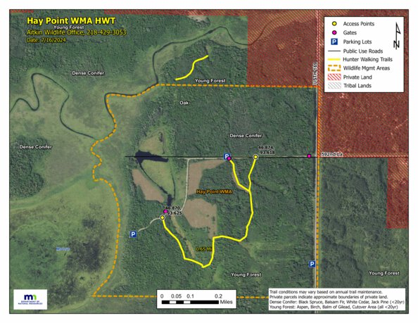 Hay Point WMA HWT 2024 Map by Minnesota Department of Natural Resources ...