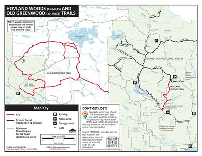 Hovland Woods and Old Greenwood OHV Trails, MNDNR Preview 1
