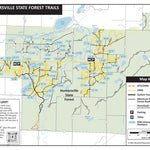 Minnesota Department of Natural Resources Huntersville OHV Trails, MNDNR digital map