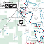 Minnesota Department of Natural Resources Little Fork River State Water Trail - Map 2 River Mile 90 to Rainy River, MNDNR digital map