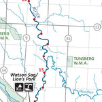 Minnesota Department of Natural Resources Minnesota River State Water Trail 2 - Highway 40 to Granite Falls, MNDNR digital map