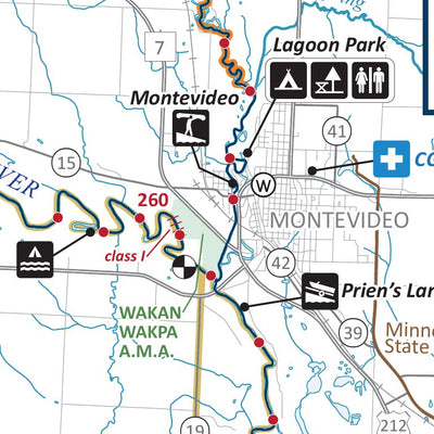 Minnesota Department of Natural Resources Minnesota River State Water Trail 2 - Highway 40 to Granite Falls, MNDNR digital map