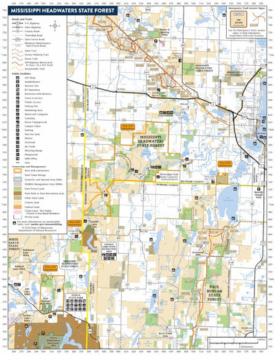 Minnesota Department of Natural Resources Mississippi Headwaters State Forest digital map