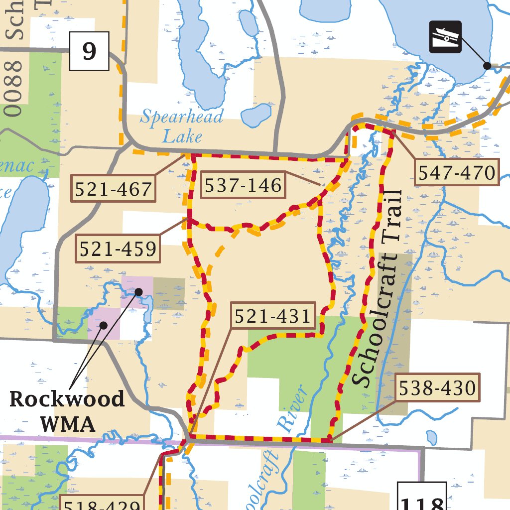 Mississippi Headwaters State Forest Map by Minnesota Department of