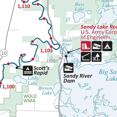 Minnesota Department of Natural Resources Mississippi River 4 State Water Trail - Jacobson to Aitkin MNDNR digital map