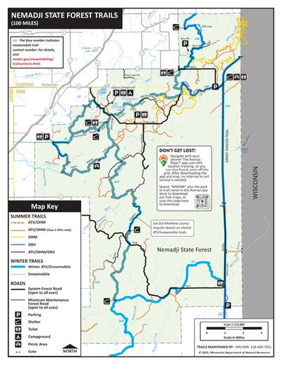 Nemadji State Forest OHV Trails, MNDNR Preview 1