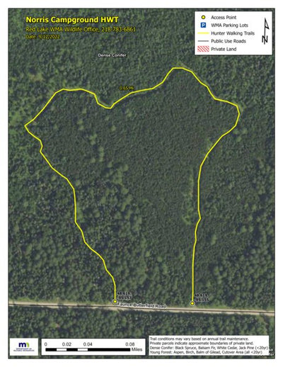 Minnesota Department of Natural Resources Norris Campground HWT 2022 digital map