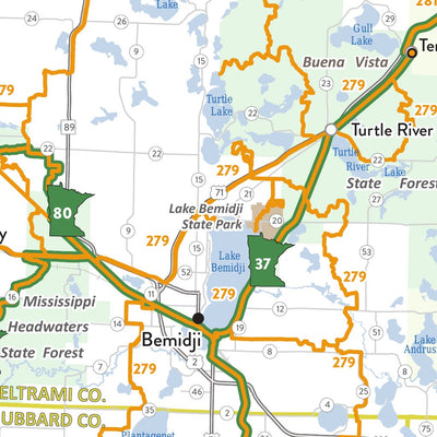 NW Minnesota Snowmobile Quad Map Preview 3