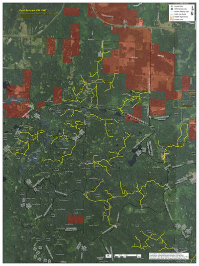 Minnesota Department of Natural Resources Paul Bunyan NW HWT 2022 digital map