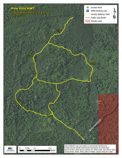 Minnesota Department of Natural Resources Pine Hills HWT 2022 digital map