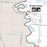 Minnesota Department of Natural Resources Red River State Water Trail - Map 6 Drayton to Canadian Border, MNDNR digital map