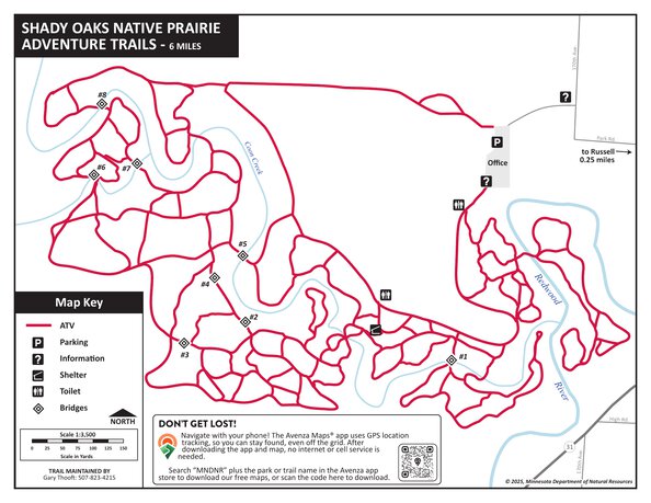 Shady Oaks ATV Trails, MNDNR Map by Minnesota Department of Natural ...