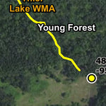 Minnesota Department of Natural Resources Snow Depth Trail HWT 2022 digital map