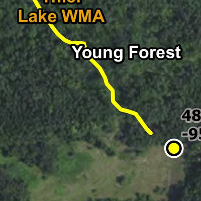 Minnesota Department of Natural Resources Snow Depth Trail HWT 2022 digital map