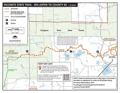 Taconite-Big Aspen Segement OHV Trail MNDNR Preview 1