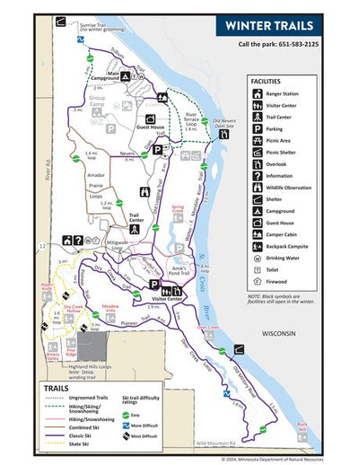 Wild River State Park Winter Trail Detail Preview 1