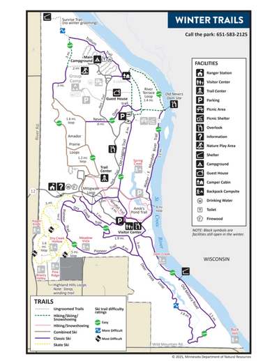 Wild River State Park Winter Trail Detail Preview 1