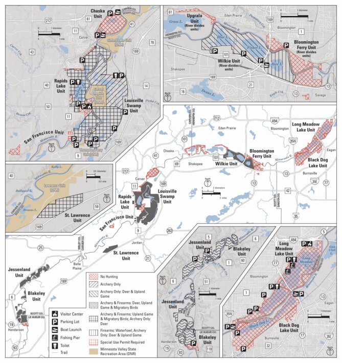 Nwr Map Minnesota Valley NWR Hunting Map by Minnesota Valley National Wildlife ...