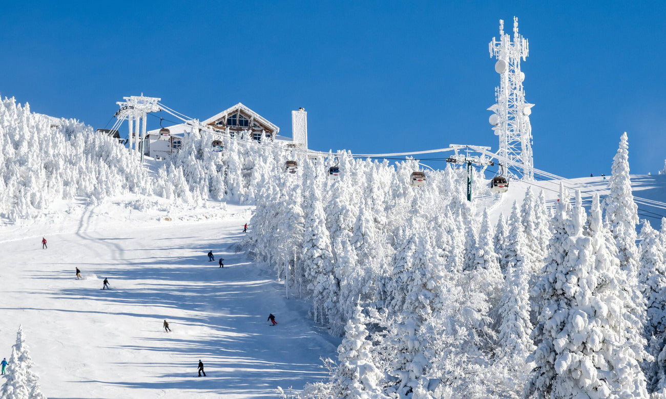 Scenic view Mont-Tremblant in winter