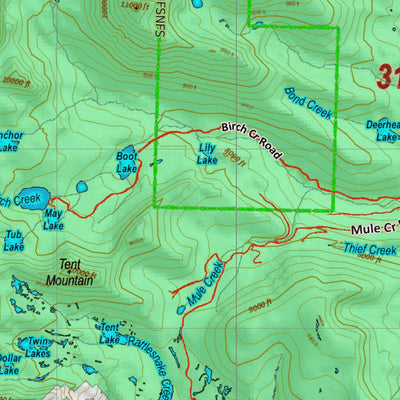 Montana HuntData LLC Montana Antelope Hunting District 310 Land Ownerhip Map digital map