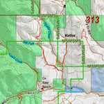 Montana HuntData LLC Montana Antelope Hunting District 313 Land Ownerhip Map digital map