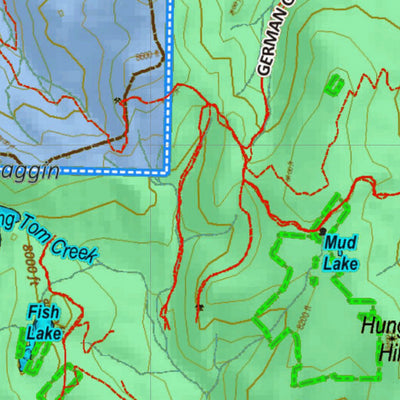 Montana HuntData LLC Montana Antelope Hunting District 319 Land Ownerhip Map digital map