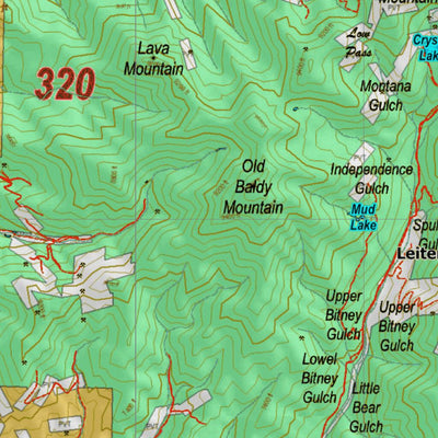 Montana HuntData LLC Montana Antelope Hunting District 320 Land Ownerhip Map digital map