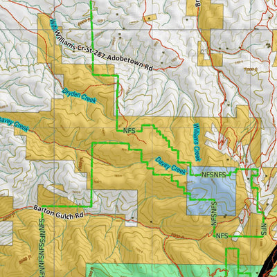 Montana HuntData LLC Montana Antelope Hunting District 321 Land Ownerhip Map digital map