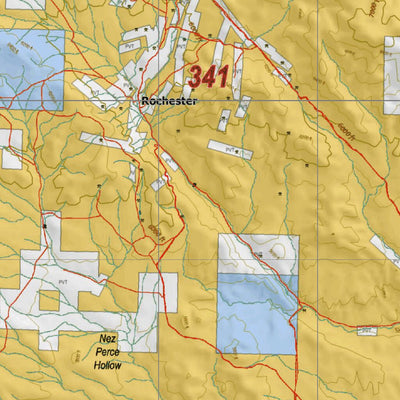 Montana HuntData LLC Montana Antelope Hunting District 341 Land Ownerhip Map digital map