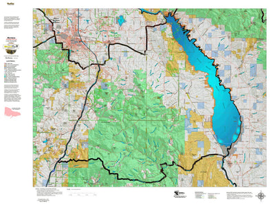 Montana HuntData LLC Montana Antelope Hunting District 380 Land Ownerhip Map digital map